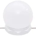 Ensemble de coiffeuse avec LED Blanc brillant Bois d'ingénierie