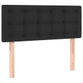 cadre de lit avec matelas Noir 100x200 cm Similicuir
