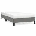 Cadre de lit Gris foncé 100 x 200 cm Tissu