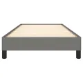 Cadre de lit Gris foncé 100 x 200 cm Tissu