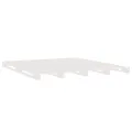 Lit de palette blanc 150x200 cm bois de pin massif très grand