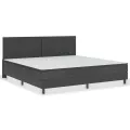 cadre de lit Gris Tissu 200x200 cm