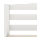 Cadre de lit Blanc Bois de pin massif 120x200 cm