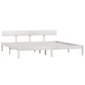 Cadre de lit Blanc Bois de pin massif 180x200 cm UK Super King