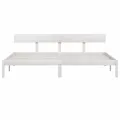 Cadre de lit Blanc Bois de pin massif 180x200 cm UK Super King