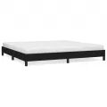 Cadre de Lit Noir 200x200 cm Tissu