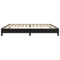 Cadre de Lit Noir 200x200 cm Tissu