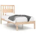 Cadre de lit bois de pin massif 90x190 cm simple