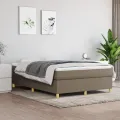 cadre de lit Taupe 140x190 cm Tissu