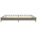 cadre de lit Gris foncé 200x200 cm Tissu
