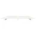 Cadre de lit blanc 120x200 cm bois de pin massif