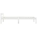 Cadre de lit Blanc Bois de pin massif 90 x 200 cm