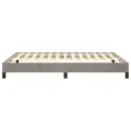 Cadre de lit Gris clair 140x190 cm Velours
