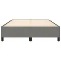 Cadre de lit Gris foncé 140 x 200 cm Tissu