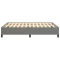 Cadre de lit Gris foncé 140 x 200 cm Tissu