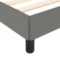 Cadre de lit Gris foncé 140 x 200 cm Tissu