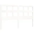 Cadre de lit avec tête de lit blanc King Size bois massif