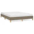 Cadre de lit Taupe 140x190 cm Tissu