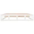 Cadre de lit Blanc 160x200 cm Bois massif