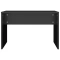 Tabouret de toilette Noir 70x35x45 cm Bois d'ingénierie