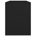 Tabouret de toilette Noir 70x35x45 cm Bois d'ingénierie
