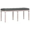 Banc Gris foncé 110x40x49 cm Tissu