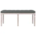 Banc Gris foncé 110x40x49 cm Tissu