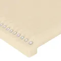 Tête de lit à LED Crème 144x5x78/88 cm Tissu