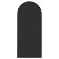 Miroir de jardin Noir 100x45 cm Fer pour utilisation extérieure