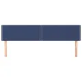 Têtes de lit 2 pcs Bleu 80x5x78/88 cm Tissu
