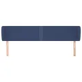 Tête de lit avec oreilles Bleu 163x23x78/88 cm Tissu