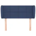 Tête de lit avec oreilles Bleu 83x23x78/88 cm Tissu