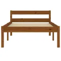Cadre de lit Marron miel Bois de pin massif 100 x 200 cm