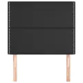 Têtes de lit 2 pcs Noir 90x5x78/88 cm Similicuir