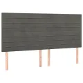 cadre de lit et matelas Gris foncé 200x200cm Velours