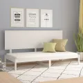 Lit de jour Blanc 90x200 cm Bois de pin massif
