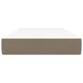 Matelas de lit à ressorts ensachés Taupe 90x190x20 cm Tissu
