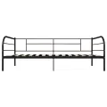 Cadre de lit de repos Noir Métal 90 x 200 cm