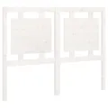 Tête de lit Blanc 125,5x4x100 cm Bois massif de pin