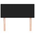 Tête de lit Noir 80x5x78/88 cm Tissu