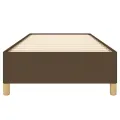 Cadre de lit Marron foncé 80x200 cm Tissu