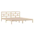 Cadre de lit Bois de pin massif 140x190 cm