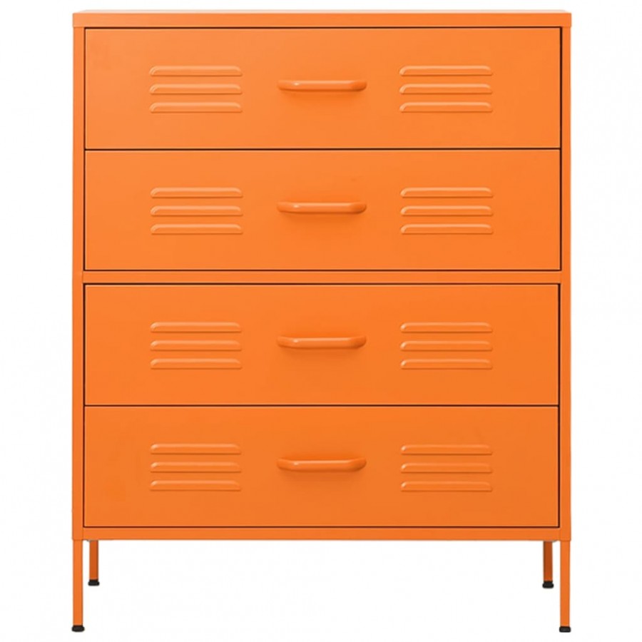 Commode Orange 80x35x101,5 cm Acier