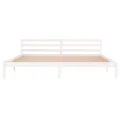 Cadre de lit Bois massif de pin 200x200 cm Blanc