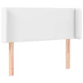 Tête de lit avec oreilles Blanc 103x16x78/88 cm Similicuir