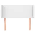 Tête de lit avec oreilles Blanc 103x16x78/88 cm Similicuir