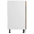 Armoire de plancher à tiroir Chêne fumé 60x46x81,5 cm