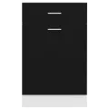 Armoire de plancher à tiroir Noir 50x46x81,5 cm Aggloméré