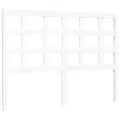 Cadre de lit avec tête de lit blanc 140x190 cm bois massif