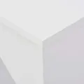 Table de bar avec tablette amovible Blanc 138x39x110 cm